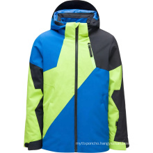 new design regular fit kid ski jacket for contrast color